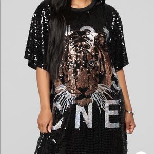 Fashion nova animal inside me t-shirt dress
